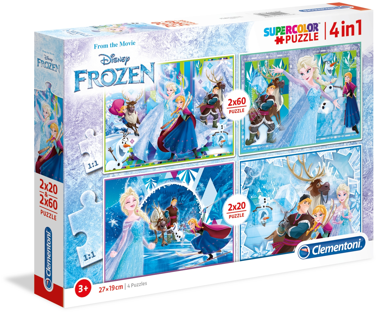 Пъзел Clementoni 4 в 1 - Замръзналото кралство