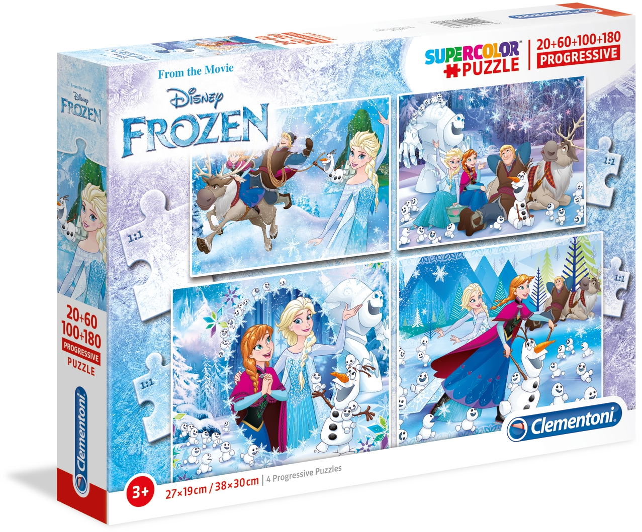 Пъзел Clementoni 4 в 1 - Замръзналото кралство