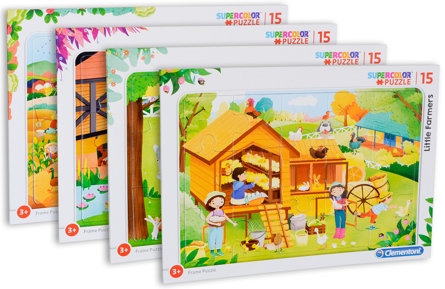 Пъзел Clementoni от 15 части - Фермата, асортимент