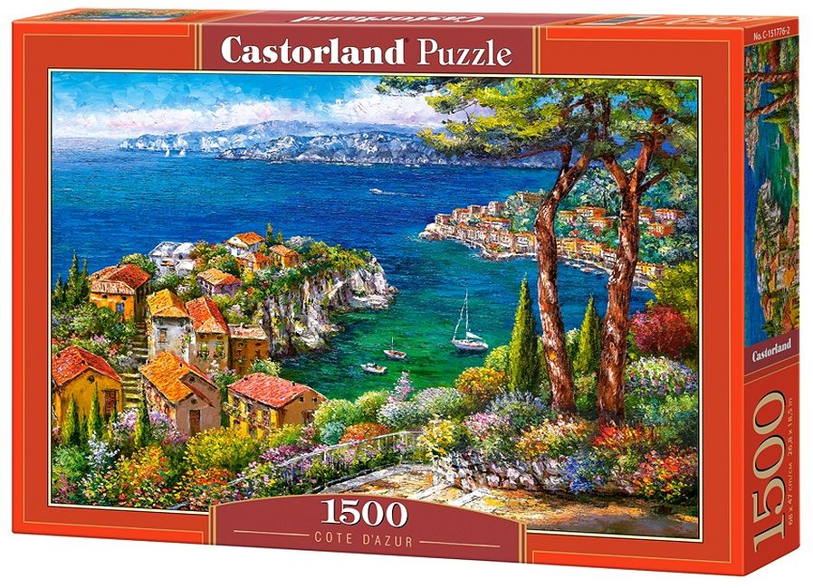 Пъзел Castorland от 1500 части - Лазурният бряг