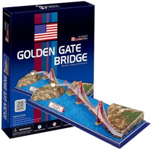 3D Пъзел Cubic Fun от 20 части – Golden Gate Bridge