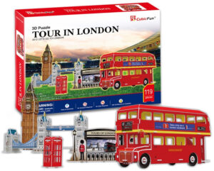 3D Пъзел Cubic Fun от 119 части – Tour in London