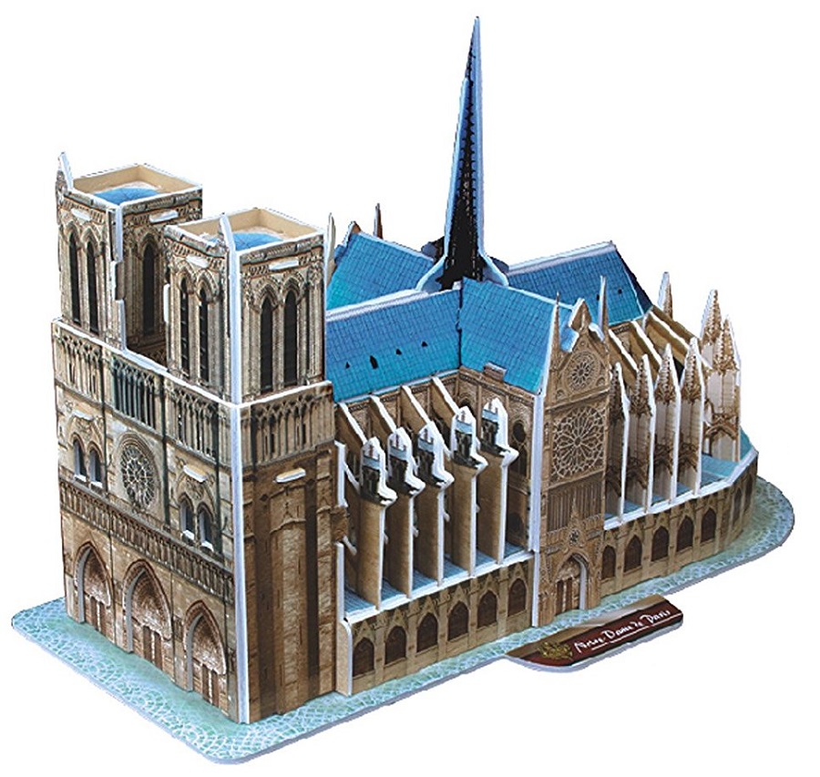 3D Пъзел Cubic Fun от 40 части – Notre Dame de Paris
