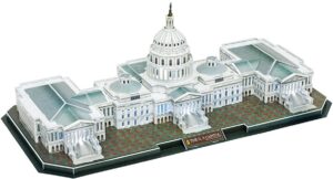 3D Пъзел Cubic Fun от 150 части и LED светлини – The U.S. Capitol Hill