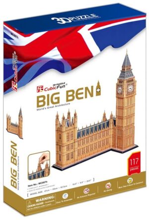 3D Пъзел Cubic Fun от 117 части – Big Ben