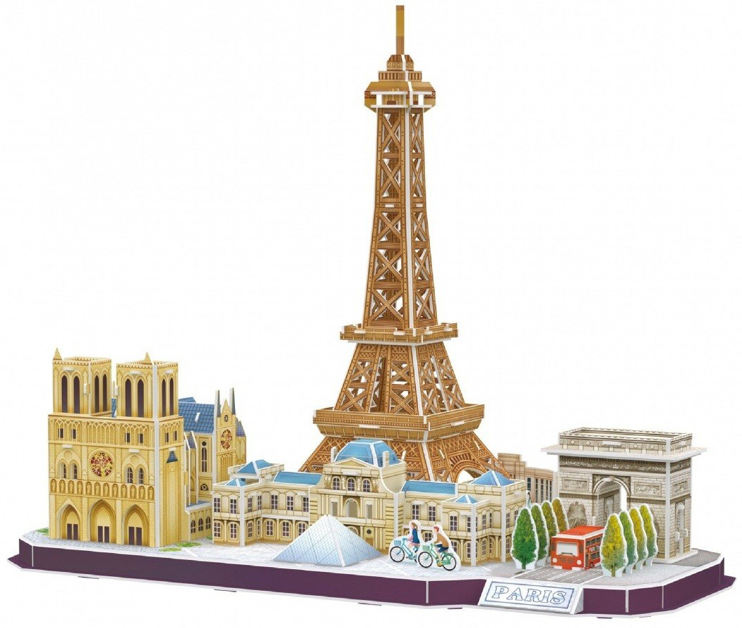 3D Пъзел Cubic Fun от 114 части - City Line Paris