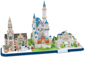 3D Пъзел Cubic Fun от 178 части - City Line Bavaria