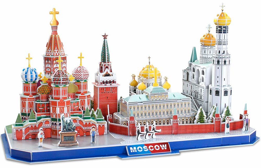 3D Пъзел Cubic Fun от 204 части - City Line Moscow