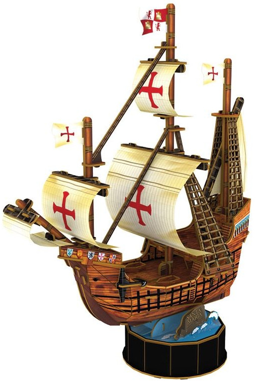 3D Пъзел Cubic Fun от 93 части - Santa Maria