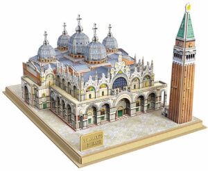 3D Пъзел Cubic Fun от 107 части - Venice St Mark's Square