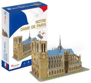 3D Пъзел Cubic Fun от 53 части - Катедралата Нотр Дам в Париж