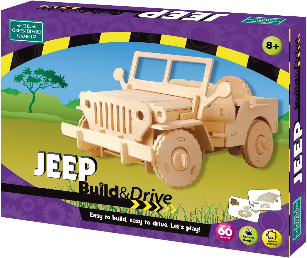 Дървен 3D пъзел Robo Time - Джип