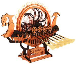 Дървен 3D пъзел Robo Time от 229 части - Викингски кораб