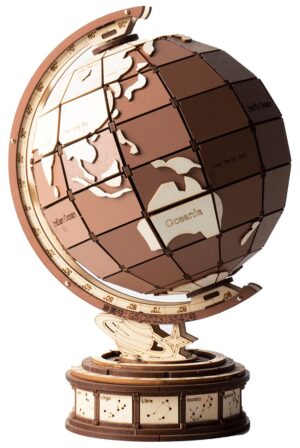 Дървен 3D пъзел Robo Time от 277 части - Чудесата на света