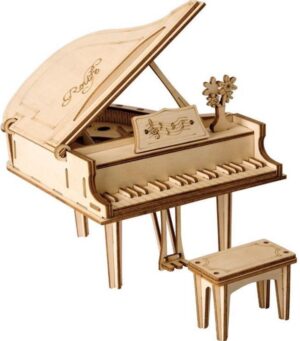 Дървен 3D пъзел Robo Time от 74 части - Роял