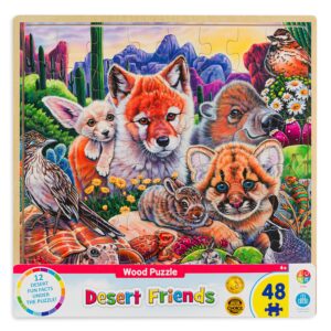Дървен пъзел Master Pieces от 48 части - Животни в пустинята