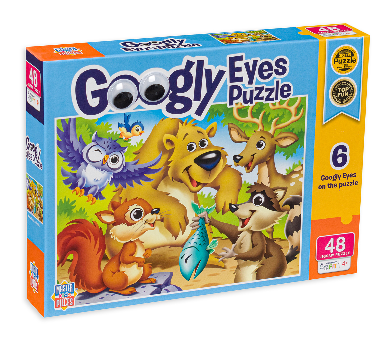 Дървен пъзел Master Pieces от 48 части - Животните в гората