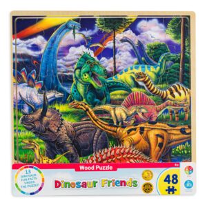 Дървен пъзел Master Pieces от 48 XXL части - Динозаври