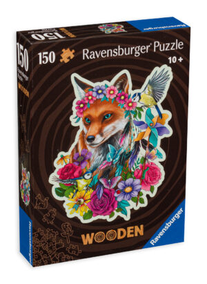 Дървен пъзел Ravensburger от 150 части - Шарена лисица