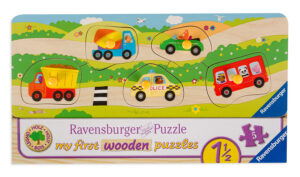 Дървен пъзел Ravensburger от 5 части - Превозни средства