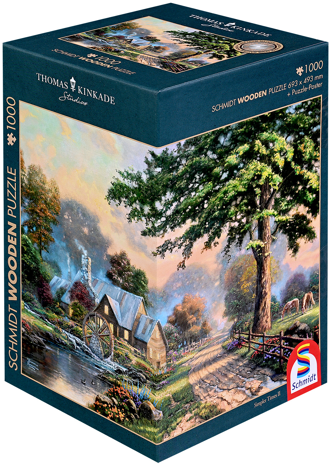Дървен пъзел Schmidt от 1000 части - По-прости времена