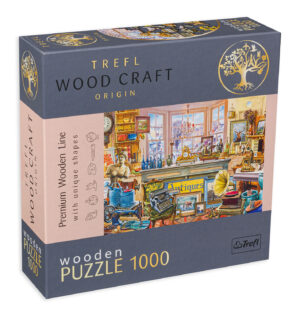 Дървен пъзел Trefl от 1000 части - Антикварен магазин