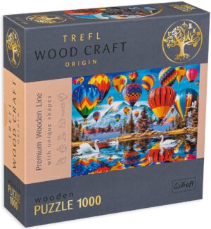Дървен пъзел Trefl от 1000 части - Балони