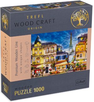 Дървен пъзел Trefl от 1000 части - Френска алея