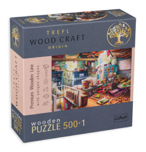 Дървен пъзел Trefl от 500+1 части - Антики в стаята