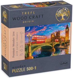 Дървен пъзел Trefl от 500+1 части - Биг Бен, Лондон