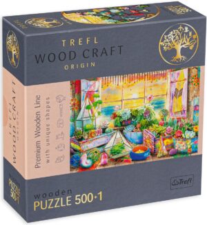 Дървен пъзел Trefl от 500+1 части - Къща край морето