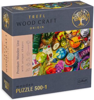 Дървен пъзел Trefl от 500+1 части - Коктейли