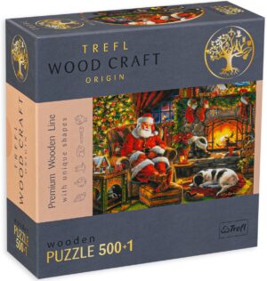 Дървен пъзел Trefl от 500+1 части - Коледна вечер
