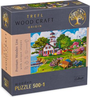 Дървен пъзел Trefl от 500+1 части - Летен рай