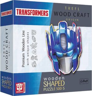 Дървен пъзел Trefl от 500+5 части - Автоботи: Оптимус Прайм