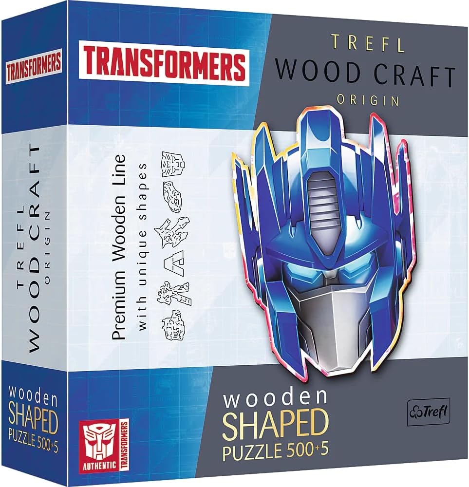 Дървен пъзел Trefl от 500+5 части - Автоботи: Оптимус Прайм