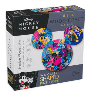 Дървен пъзел Trefl от 500+5 части - Мики Маус