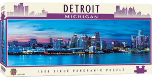 Панорамен пъзел Master Pieces от 1000 части - Детройт, Мичиган