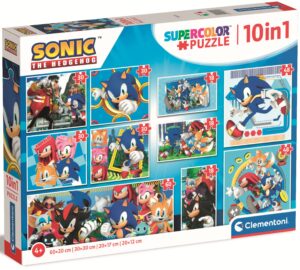 Детски пъзел Clementoni 10 в 1 - Соник