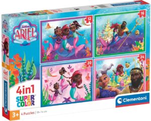 Детски пъзел Clementoni 4 в 1 - Ариел