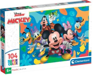 Детски пъзел Clementoni от 104 части - Дисни Мики и приятели