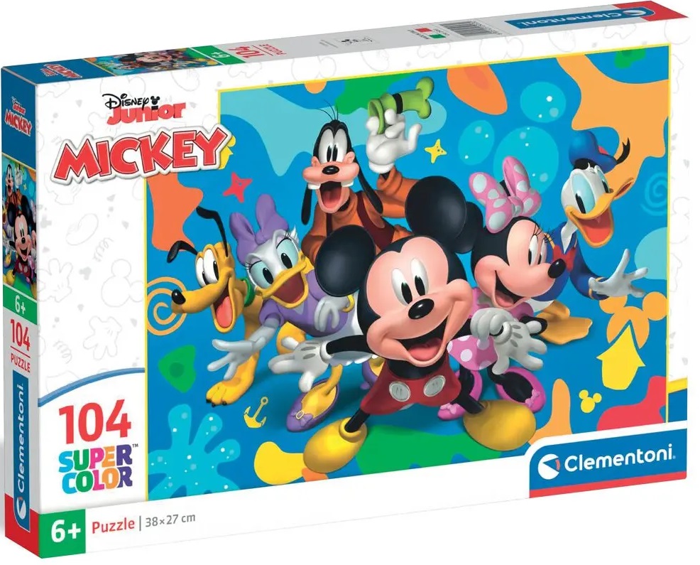 Детски пъзел Clementoni от 104 части - Дисни Мики и приятели