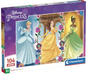 Детски пъзел Clementoni от 104 части - Дисни принцеси