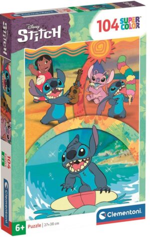 Детски пъзел Clementoni от 104 части - Дисни Стич, 2024
