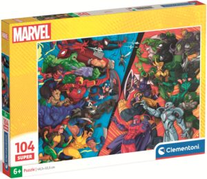 Детски пъзел Clementoni от 104 части - Героите срещу злодеите на Марвел