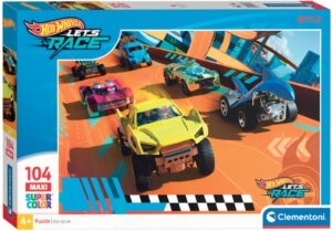 Детски пъзел Clementoni от 104 части - Hot Wheels