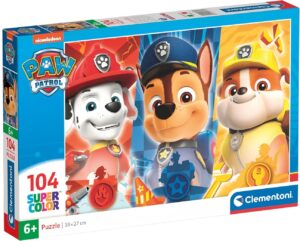 Детски пъзел Clementoni от 104 части - Пес Патрул