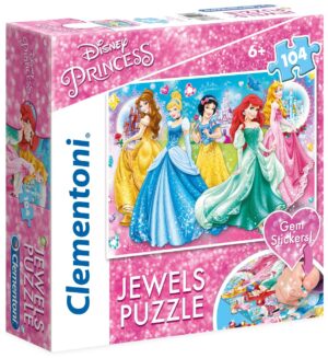 Детски пъзел Clementoni от 104 части - Принцесите на Дисни