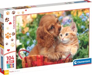 Детски пъзел Clementoni от 104 части - Сладки приятели