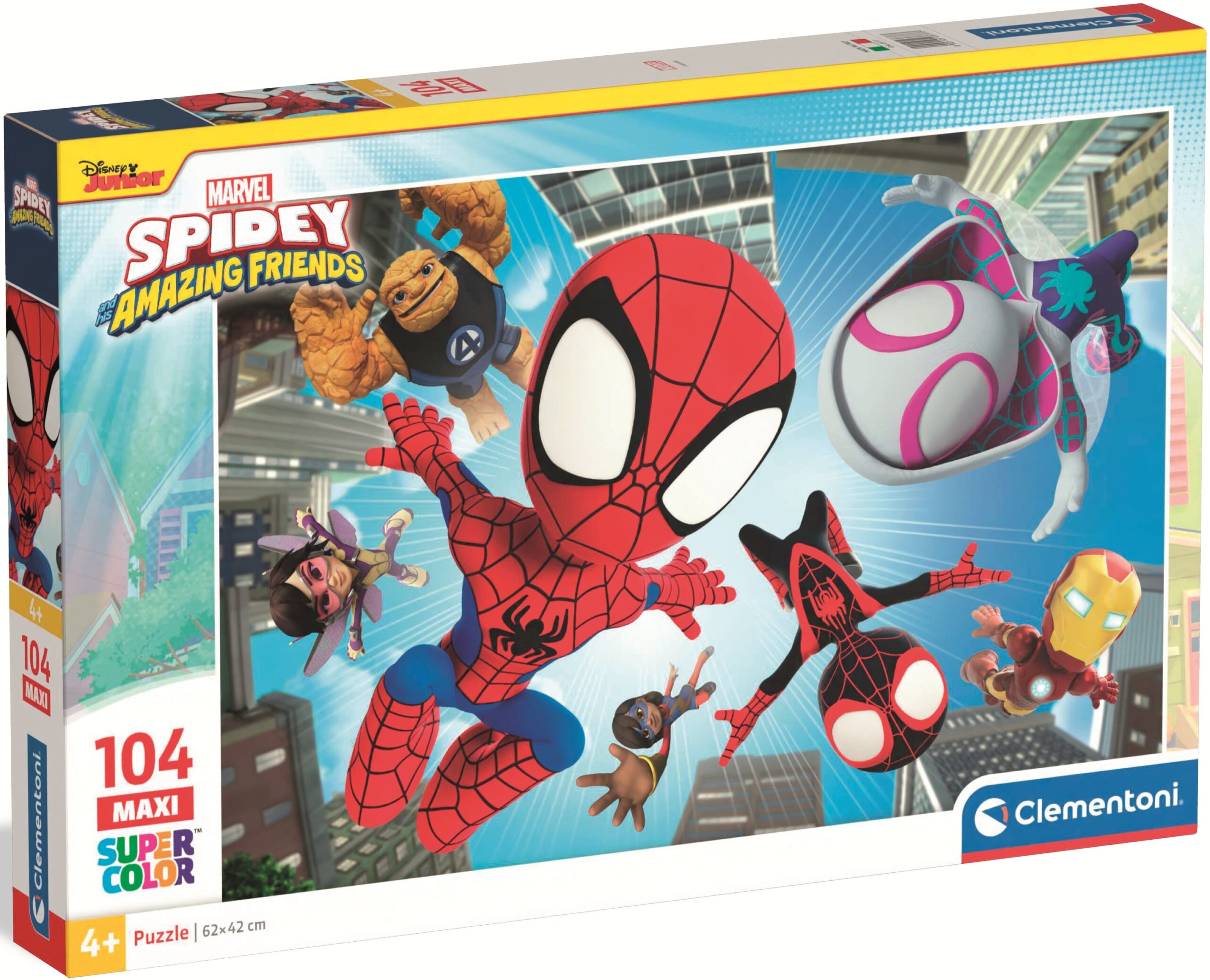 Детски пъзел Clementoni от 104 части - Спайди и приятели